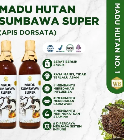 Bundling 2 Pcs Madu Sumbawa Super WB Wild Bee